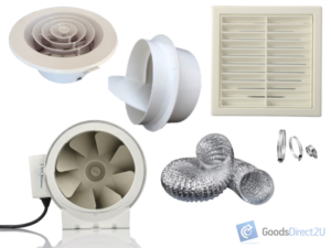 Fan Kit - Inline, 530m3/h - 150mm
