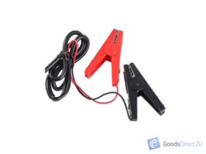Electric Fence - Battery Clamps - Red / Black